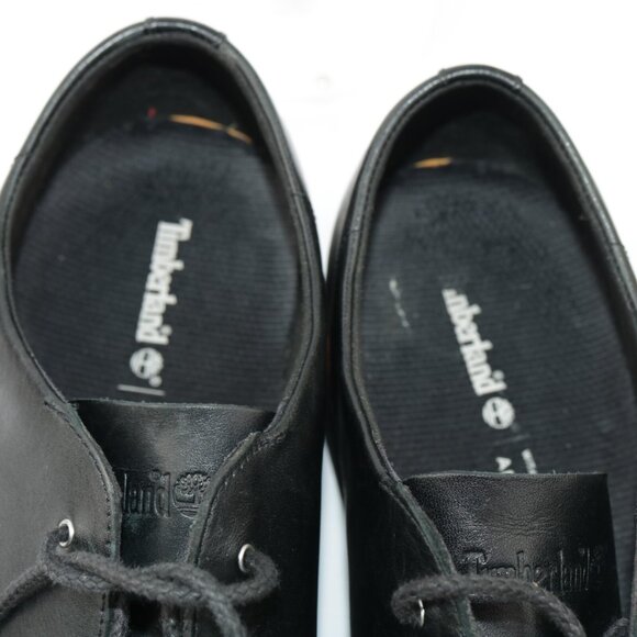 Timberland Mens Stormbuck Lite Oxford Size 13 Black Leather Plain Toe Comfy Shoe - Picture 9 of 11